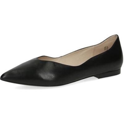 CAPRICE Bailarinas de Piel para Mujer, Color Negro., 37.5 EU CAPRICE Bailarinas de Piel para Mujer, Color Negro., 37.5 EU
