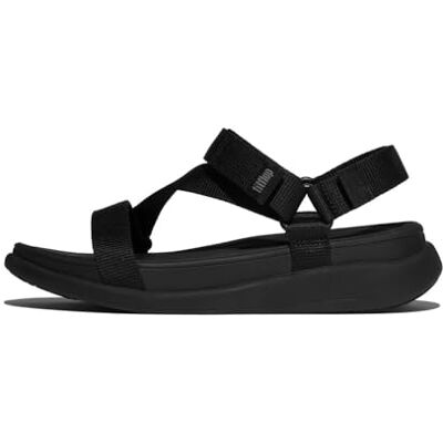 Fitflop Sandalias Go Adj. Sandalias planas con correa en Z para mujer, Black, 36 EU Fitflop Sandalias Go Adj. Sandalias planas con correa en Z para mujer, Black, 36 EU