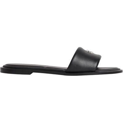 Calvin Round Flat SNDL LTH Bar HW 2 , Sandalias Planas Mujer, Black (Triple Black), 40 EU Calvin Round Flat SNDL LTH Bar HW 2 , Sandalias Planas Mujer, Black (Triple Black), 40 EU