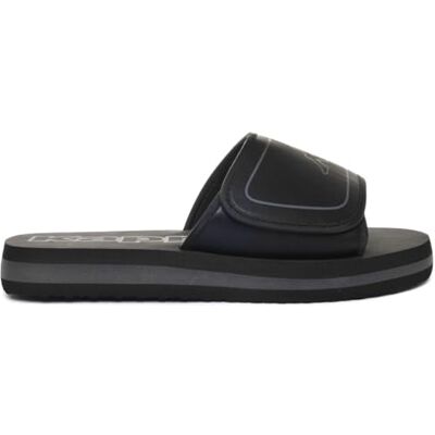 Kappa Galea Chanclas cómodas y con estilo, Color Black y Grey Dk, Talla 38 Kappa Galea Chanclas cómodas y con estilo, Color Black y Grey Dk, Talla 38
