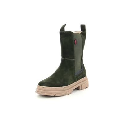 Kickers Goz, Botines para niña, Caqui Marina, 33 EU Kickers Goz, Botines para niña, Caqui Marina, 33 EU