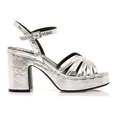 MTNG Sandalias de tacón Mujer 56646 62740 Sali Silver 261 MTNG Sandalias de tacón Mujer 56646 62740 Sali Silver 261