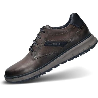 bugatti 321-aop01, Mocasines Hombre, Gris Oscuro, 44 EU bugatti 321-aop01, Mocasines Hombre, Gris Oscuro, 44 EU