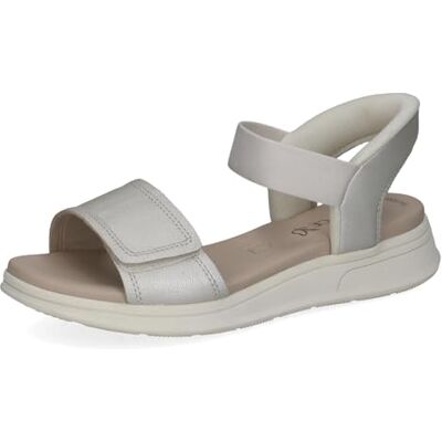 CAPRICE Sandalias Planas para Mujer, Metal Platino, 37 EU CAPRICE Sandalias Planas para Mujer, Metal Platino, 37 EU
