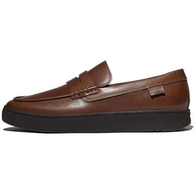 Fitflop Rally Mocasines de Cuero para Hombre, Color Chocolate, 11.5 UK, Chocolate, 46 EU Fitflop Rally Mocasines de Cuero para Hombre, Color Chocolate, 11.5 UK, Chocolate, 46 EU