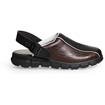 Abeba Zapatos (Piel Lisa, con Correa de Ajuste, Plantilla Intercambiable), Color marrón y Negro, Negro, 7315 Abeba Zapatos (Piel Lisa, con Correa de Ajuste, Plantilla Intercambiable), Color marrón y Negro, Negro, 7315