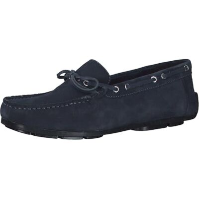MARCO TOZZI by Guido Maria Kretschmer -Zapatillas de Piel, Mocasín Plano Hombre, Azul Marino, 44 EU MARCO TOZZI by Guido Maria Kretschmer -Zapatillas de Piel, Mocasín Plano Hombre, Azul Marino, 44 EU