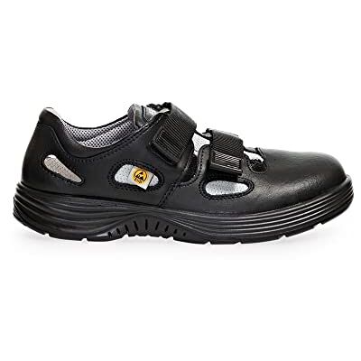 Abeba 7131036 S1 Sandalia ESD, Suela PU, Negro, Talla 46 Abeba 7131036 S1 Sandalia ESD, Suela PU, Negro, Talla 46