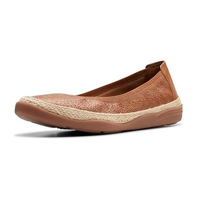 Clarks Elaina RAE, Zapatos Tipo Ballet Mujer, marrón (Tan Leather), 42 EU Clarks Elaina RAE, Zapatos Tipo Ballet Mujer, marrón (Tan Leather), 42 EU