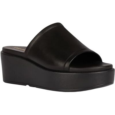 Geox Women's D Xand 2.2s C Wedge Sandal, Black, 2 UK Geox Women's D Xand 2.2s C Wedge Sandal, Black, 2 UK