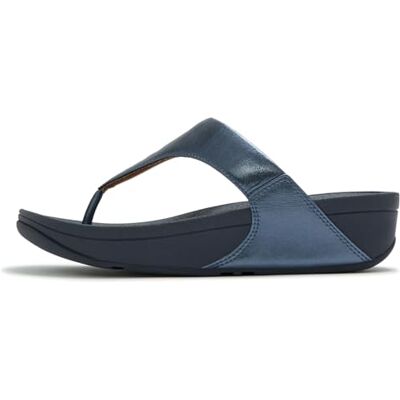 Fitflop Mujer Lulu Leather Toepost Sandale, Azul Cósmico Metálico, 40 EU, Azul Cósmico Metálico, 40 EU Fitflop Mujer Lulu Leather Toepost Sandale, Azul Cósmico Metálico, 40 EU, Azul Cósmico Metálico, 40 EU