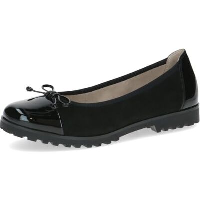 CAPRICE Bailarinas para Mujer, Ante Negro, Talla 39 EU, Piel Negra., 39 EU CAPRICE Bailarinas para Mujer, Ante Negro, Talla 39 EU, Piel Negra., 39 EU