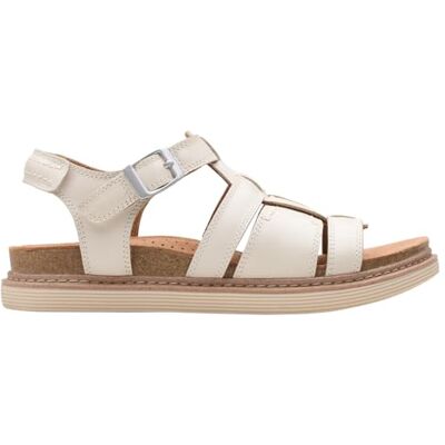 Clarks Arwell Sun, Sandalia De las mujeres, Cream Leather, Clarks Arwell Sun, Sandalia De las mujeres, Cream Leather,