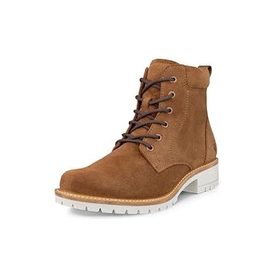ECCO Botas de combate Elaina para mujer, marrón claro, 38 EU ECCO Botas de combate Elaina para mujer, marrón claro, 38 EU