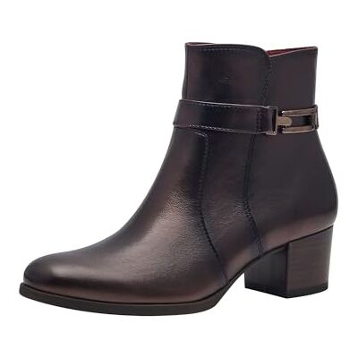Tamaris Botines de Tacón para Mujer de Piel, Tacón Cuadrado, Cómodos, Mocca Metalizado, 39 EU Tamaris Botines de Tacón para Mujer de Piel, Tacón Cuadrado, Cómodos, Mocca Metalizado, 39 EU