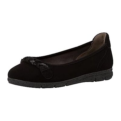 Tamaris Comfort 8-82102-41 Leder Comfort Fit Wechselfußbett Damenschuh mit Kette Alltagsschuhe Business, Zapatos Tipo Ballet Mujer, Black, 40 EU Ancho Tamaris Comfort 8-82102-41 Leder Comfort Fit Wechselfußbett Damenschuh mit Kette Alltagsschuhe Business, Zapatos Tipo Ballet Mujer, Black, 40 EU Ancho
