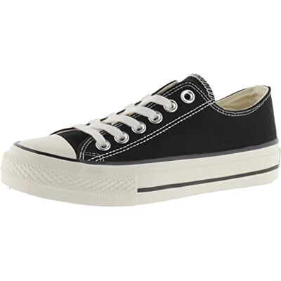 victoria Zapatillas Tribu Lona & Sello Retro & Suela Acabado Brillo 1057100 para Mujer Negro 39 victoria Zapatillas Tribu Lona & Sello Retro & Suela Acabado Brillo 1057100 para Mujer Negro 39