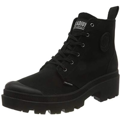 Palladium Pallabase Twill, Boots Mujer, Negro (8), 43 EU Palladium Pallabase Twill, Boots Mujer, Negro (8), 43 EU