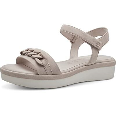Tamaris Mujer , Sandalias Planas, Gamuza Desnuda, 42 EU Tamaris Mujer , Sandalias Planas, Gamuza Desnuda, 42 EU