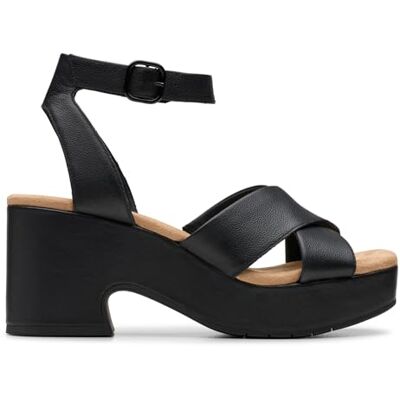 Clarks Nerisa Pearl, Sandalia De las mujeres, Black/Black, Clarks Nerisa Pearl, Sandalia De las mujeres, Black/Black,