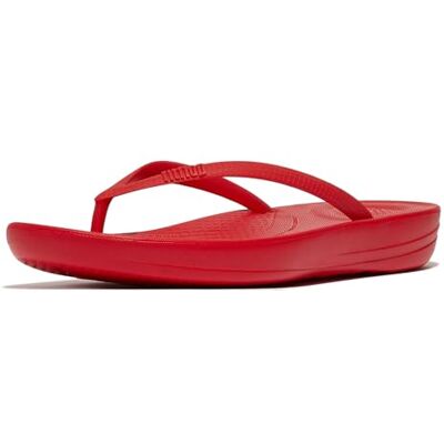Fitflop Women's Iqushion Ergonomic Flip-Flops, Red, 43 EU Fitflop Women's Iqushion Ergonomic Flip-Flops, Red, 43 EU