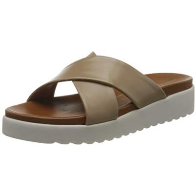 Buffalo Javia, Sandalias Planas Mujer, Topo, 38 EU Buffalo Javia, Sandalias Planas Mujer, Topo, 38 EU