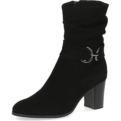 CAPRICE , Botines de tacón con cordones para Mujer, Negro (Black Suede), 38.5 EU CAPRICE , Botines de tacón con cordones para Mujer, Negro (Black Suede), 38.5 EU