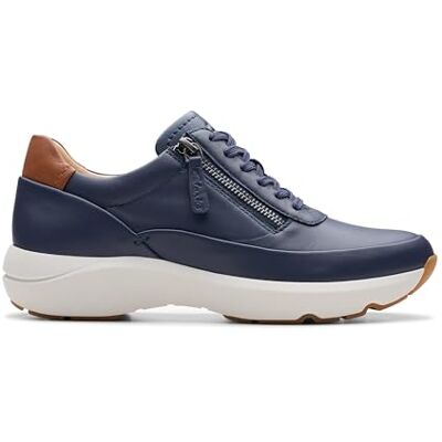 Clarks Tivoli Zip, Zapatos de Cordones Unisex Adulto, Navy Leather, 39 EU Clarks Tivoli Zip, Zapatos de Cordones Unisex Adulto, Navy Leather, 39 EU