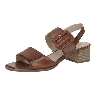 CAPRICE Sandalia con tacón para mujer , COGNAC NAPPA, 39 EU, Cognac Nappa, 39 EU CAPRICE Sandalia con tacón para mujer , COGNAC NAPPA, 39 EU, Cognac Nappa, 39 EU