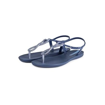 Ipanema CLASS TWIST SANDAL FEM Sandalias para mujer con adornos de purpurina, suela plana, azul, 41/42 EU Ipanema CLASS TWIST SANDAL FEM Sandalias para mujer con adornos de purpurina, suela plana, azul, 41/42 EU