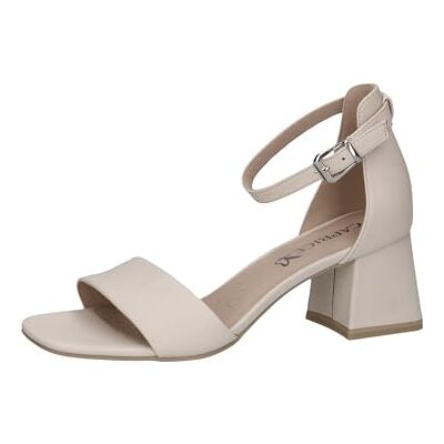 CAPRICE Sandalia de mujer con tacón, color blanco roto NAPPA , talla 40 EU, Nappa blanco roto, 40 EU CAPRICE Sandalia de mujer con tacón, color blanco roto NAPPA , talla 40 EU, Nappa blanco roto, 40 EU