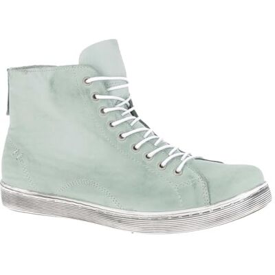 Andrea Conti Zapatillas Altas para Mujer con Cordones de Piel dinámica 0341500, Verde Menta, 40 EU Andrea Conti Zapatillas Altas para Mujer con Cordones de Piel dinámica 0341500, Verde Menta, 40 EU