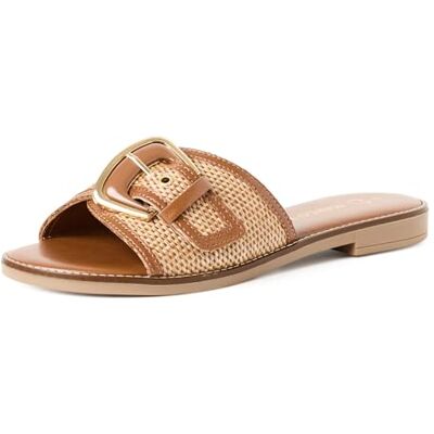 MARCO TOZZI Pantolette , Mulas Mujer, Naturaleza Comb, 40 EU MARCO TOZZI Pantolette , Mulas Mujer, Naturaleza Comb, 40 EU