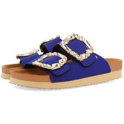 GIOSEPPO Sandalias Azules Estilo Bio con Adorno Joya para Mujer ADERKLAA GIOSEPPO Sandalias Azules Estilo Bio con Adorno Joya para Mujer ADERKLAA