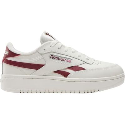 Reebok Zapatillas Deportivas Club C Double Revenge para Mujer, Chalk Classic Burgundy, 42.5 EU Reebok Zapatillas Deportivas Club C Double Revenge para Mujer, Chalk Classic Burgundy, 42.5 EU