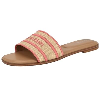 Calvin Sandalias planas Kendell para mujer, Natural claro/rosa 112, 41 EU Calvin Sandalias planas Kendell para mujer, Natural claro/rosa 112, 41 EU