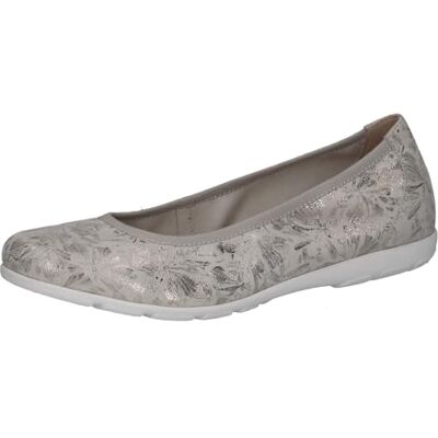 CAPRICE Damen , Zapatos Tipo Ballet Mujer, Offwhite Silv, 38 EU CAPRICE Damen , Zapatos Tipo Ballet Mujer, Offwhite Silv, 38 EU