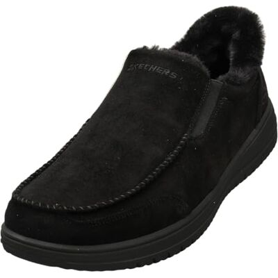 Skechers Hombre Murette Scofield Slip-In ENTRENADOR, Black Microfiber, 44 EU Skechers Hombre Murette Scofield Slip-In ENTRENADOR, Black Microfiber, 44 EU