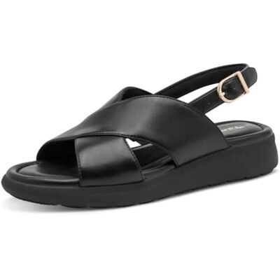 Tamaris Damen , Sandalias con cuña Mujer, Negro, 36 EU Tamaris Damen , Sandalias con cuña Mujer, Negro, 36 EU