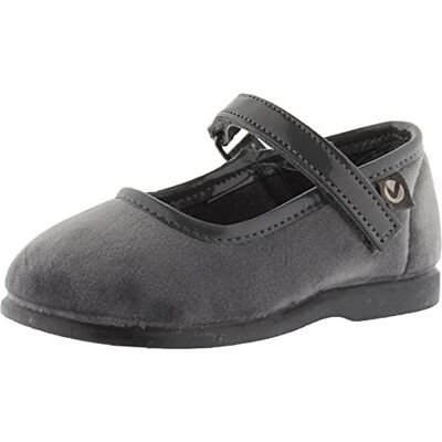 victoria Bailarinas Alba Terciopelo & Tira Adherente & Suela Al Tono 102752 para Niñas Gris 18 victoria Bailarinas Alba Terciopelo & Tira Adherente & Suela Al Tono 102752 para Niñas Gris 18