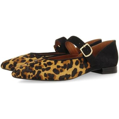 GIOSEPPO Bailarinas Merceditas Estampado Leopardo FERNITZ GIOSEPPO Bailarinas Merceditas Estampado Leopardo FERNITZ