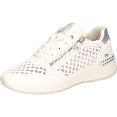 MUSTANG Zapatos de Mujer 1487-304 con Cordones, Blanco, 40 EU MUSTANG Zapatos de Mujer 1487-304 con Cordones, Blanco, 40 EU