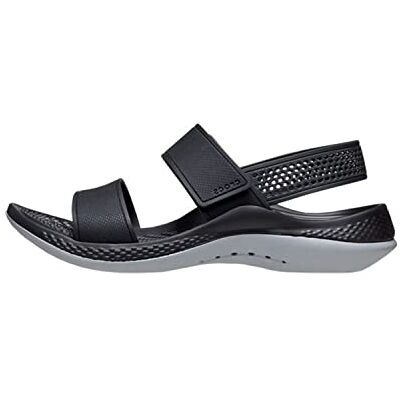Crocs Mujer LiteRide 360 Sandal W Sandalia, Black/Light Grey, 34/35 EU Crocs Mujer LiteRide 360 Sandal W Sandalia, Black/Light Grey, 34/35 EU