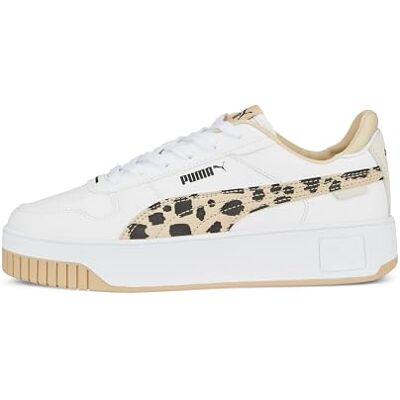 PUMA Carina Street Animal, Zapatillas, White-Granola Black, 38.5 EU PUMA Carina Street Animal, Zapatillas, White-Granola Black, 38.5 EU