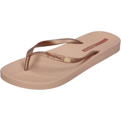 Ipanema Chanclas para mujer Anat Brasilidade Fem, Beige Metalic Pink, 39 EU Estrecho Ipanema Chanclas para mujer Anat Brasilidade Fem, Beige Metalic Pink, 39 EU Estrecho