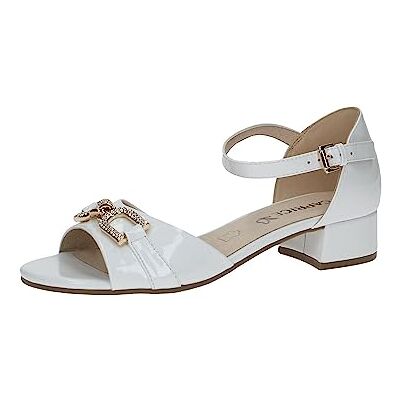 CAPRICE , Tacón Sandalia Mujer, Color Rojo Blanco, 38 EU CAPRICE , Tacón Sandalia Mujer, Color Rojo Blanco, 38 EU