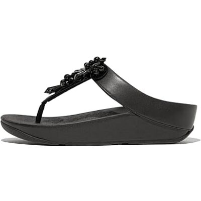 Fitflop Women's Rumba Starburst-Bead Toe-Post Sandals, Black, 41 EU Fitflop Women's Rumba Starburst-Bead Toe-Post Sandals, Black, 41 EU