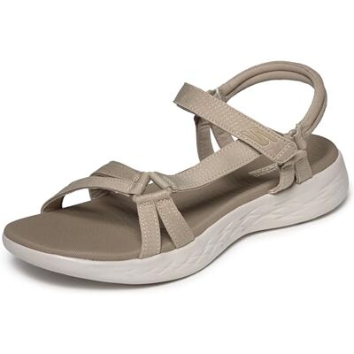 Skechers On-The-go 600 Brilliancy, Sandalias atléticas Mujer, Natural, 39 EU Skechers On-The-go 600 Brilliancy, Sandalias atléticas Mujer, Natural, 39 EU