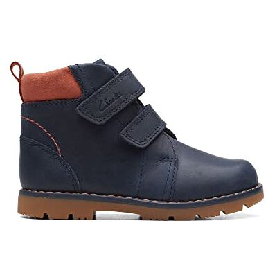 Clarks Baby Boy's Heath Strap T Combat Boot, Navy, 4.5 UK Child Clarks Baby Boy's Heath Strap T Combat Boot, Navy, 4.5 UK Child