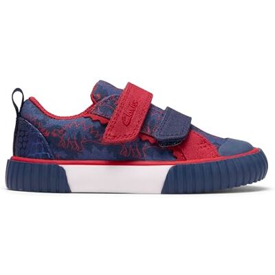 Clarks Foxing Tri T, Zapatillas Unisex niños, Azul Marino Rojo, 21 EU Clarks Foxing Tri T, Zapatillas Unisex niños, Azul Marino Rojo, 21 EU